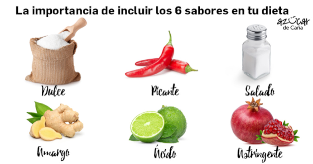 La importancia de incluir los 6 sabores en tu dieta