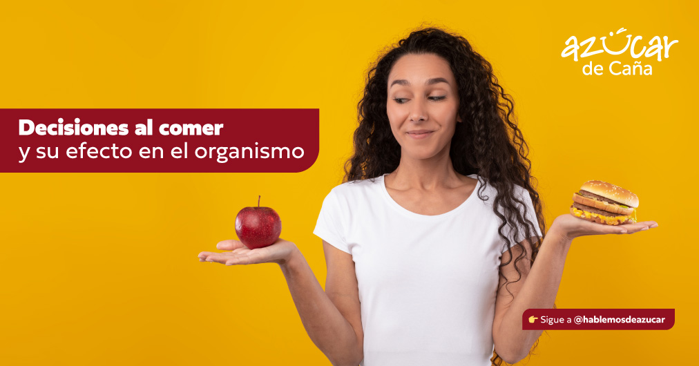 ¿Sabías que cada comida envía un mensaje a tu  organismo?