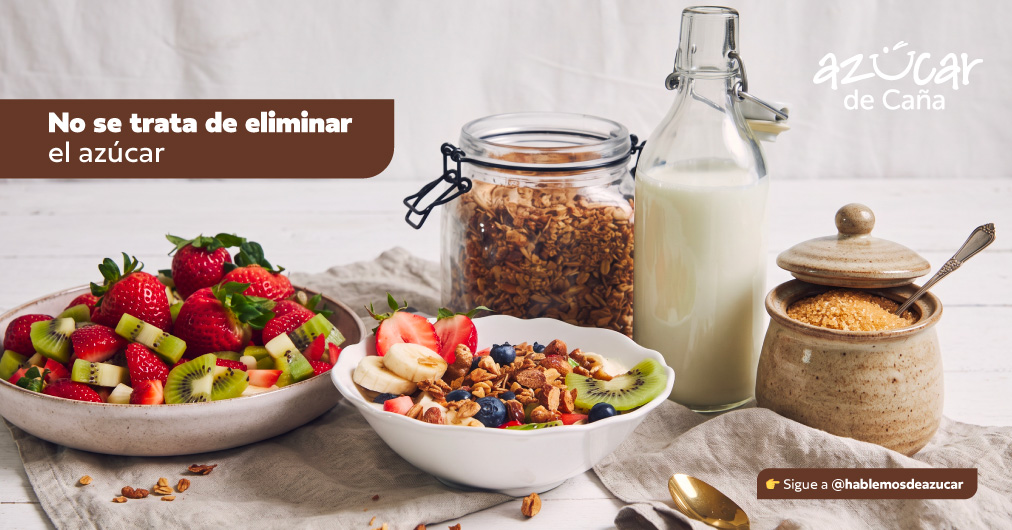 El azúcar de caña dentro de una dieta balanceada